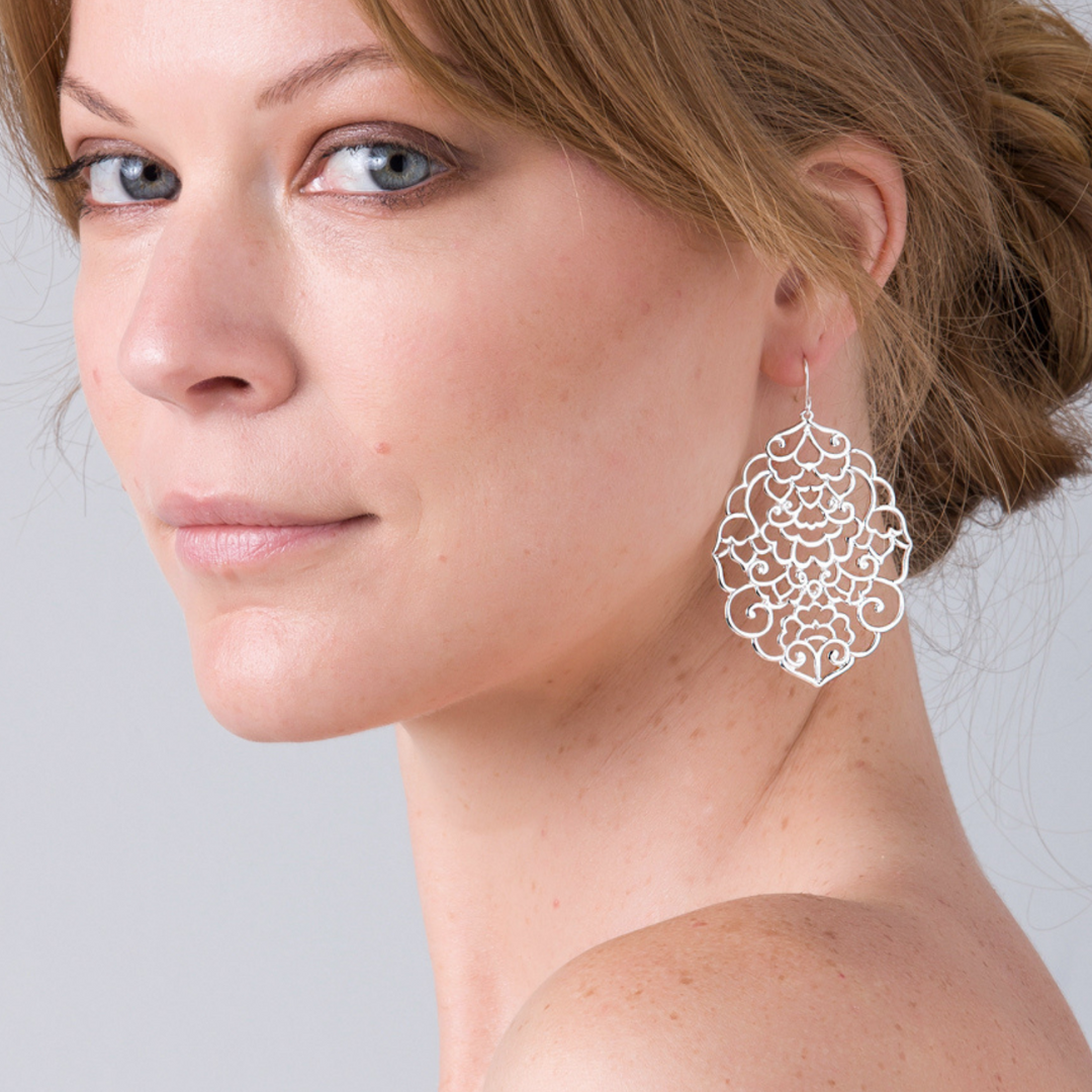 Liberte Chrissy Earring Silver Lifestyle | Merchant Homewares