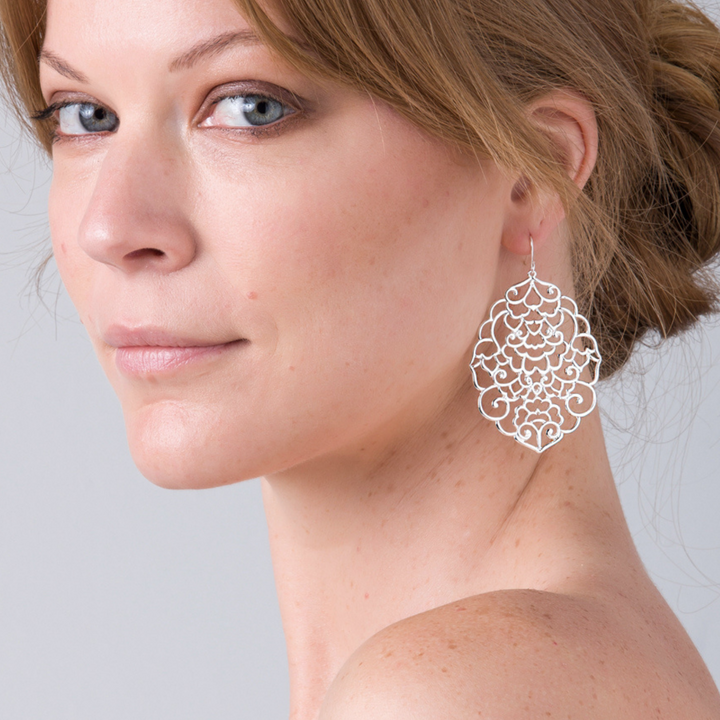 Liberte Chrissy Earring Silver Lifestyle | Merchant Homewares
