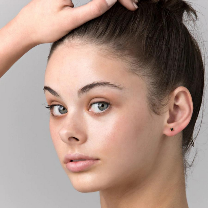 Liberté | Petite Cross Gold Earrings | Lifestyle | Merchant Homewares
