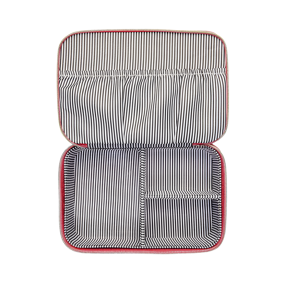 Louenhide Ellie Jewellery Box Raspberry Open | Merchants Homewares