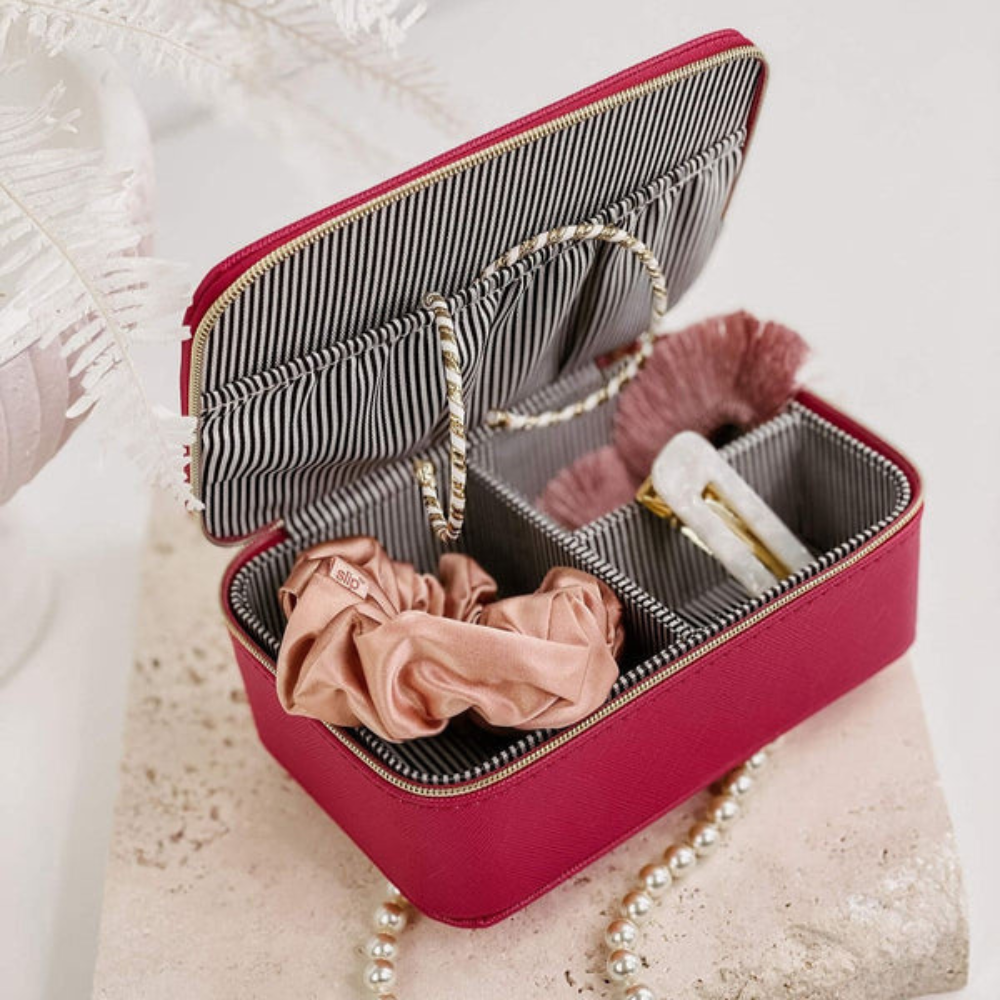 Louenhide Ellie Jewellery Box Raspberry Lifestyle | Merchants Homewares
