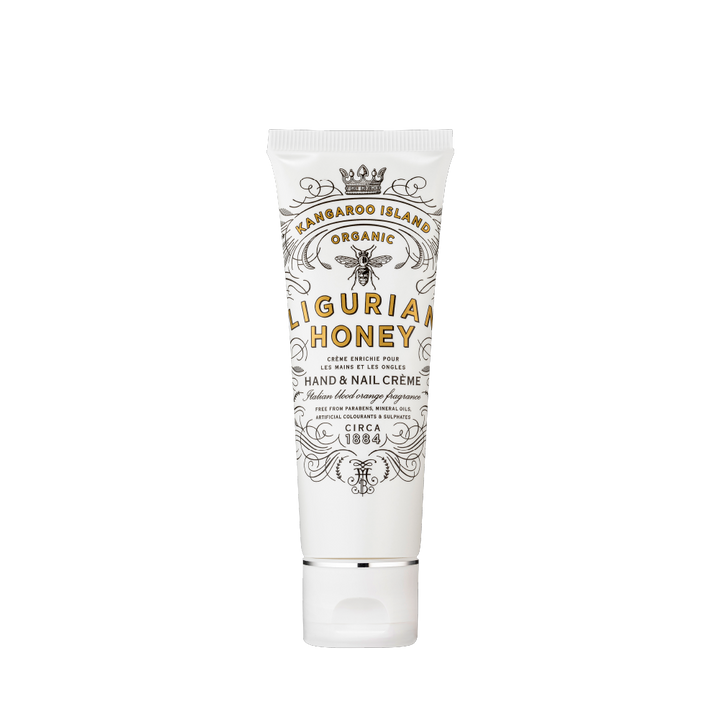 Maine Beach Organic Kangaroo Island Ligurian Honey Hand & Nail Cream 50ml open | Merchants Homewares