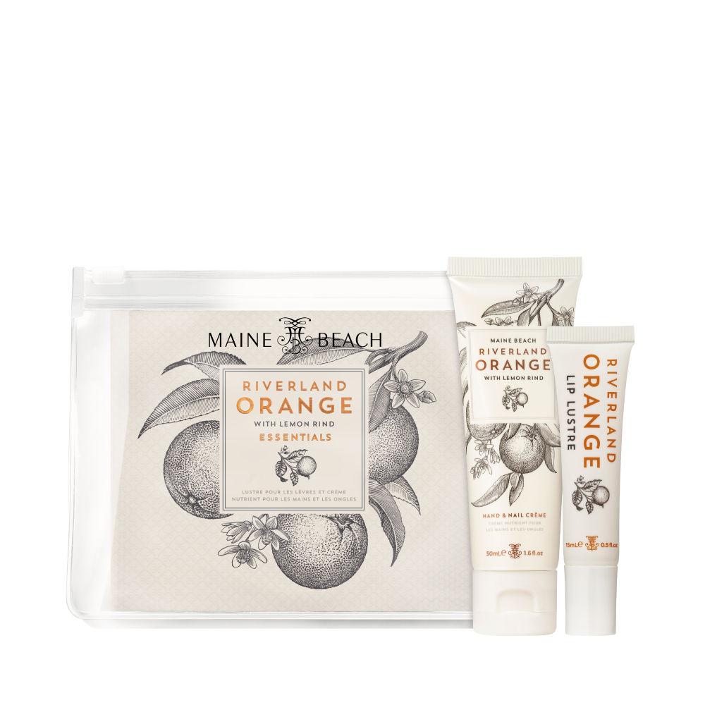 Maine Beach Riverland Orange with Lemon Rind Essentials Pack open and packaged | Merchants Homewares