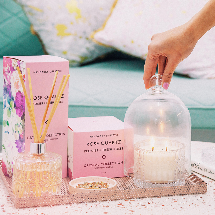 Mrs Darcy Crystal Diffusers Rose Quartz Lifestyle | Merchants Homewares
