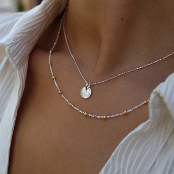 Najo Algonquin Yellow/Sil Necklace Lifestyle | Merchants Homewares