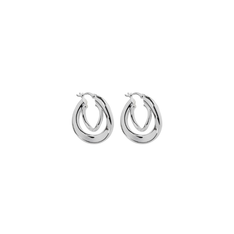 Najo Baby Strudel Hoops Silver | Merchant Homewares