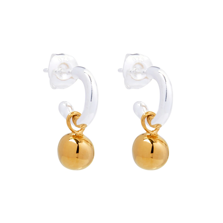 Najo Shimmy 2-Tone Yell/Sil Earring | Merchants Homewares