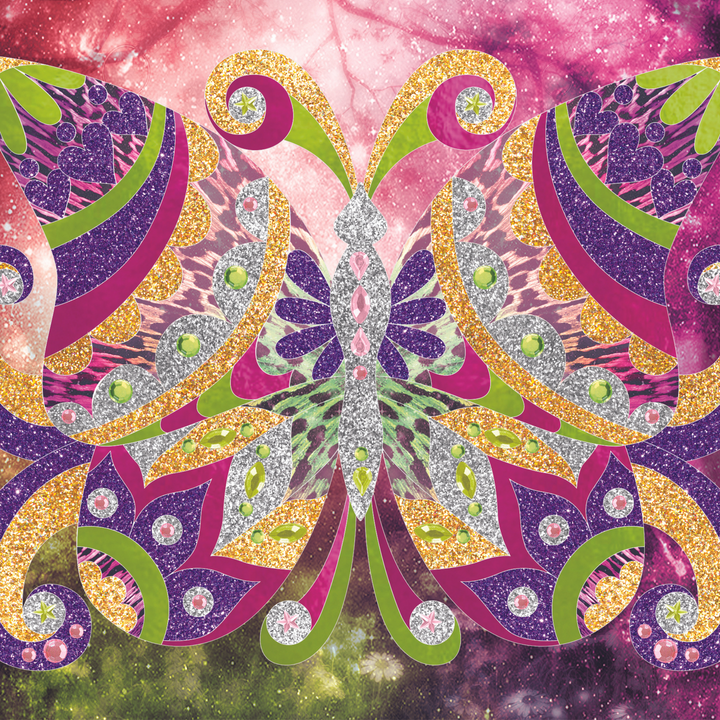 Nebulous Stars Glitter & Foil Art | Merchants Homewares
