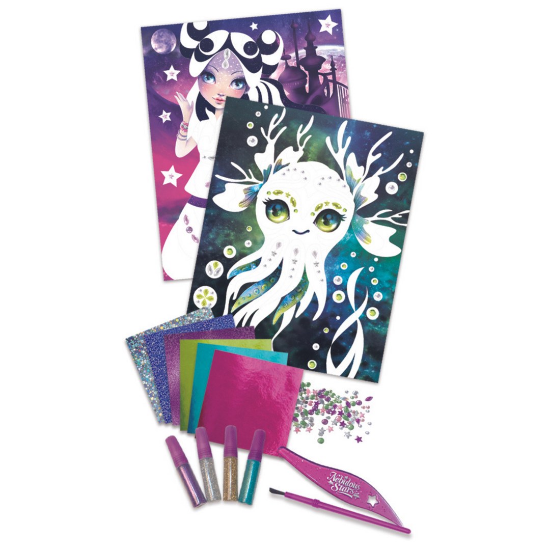 Nebulous Stars Glitter & Foil Art | Merchants Homewares