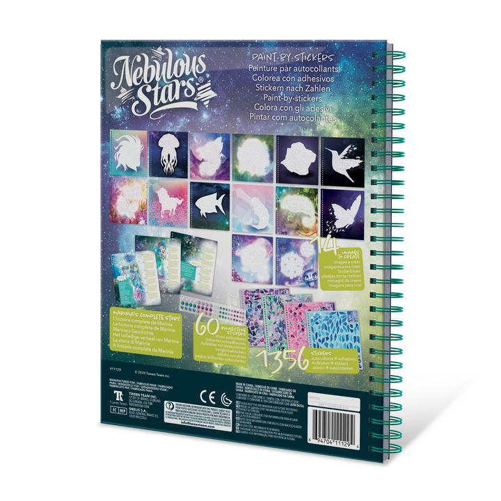 Nebulous Stars Paint-by-Stickers Creative Book | Merchants Homewares