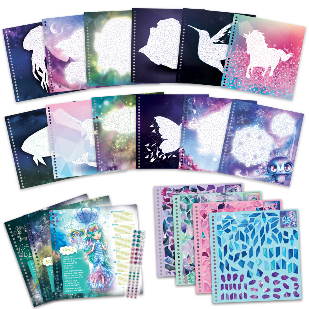 Nebulous Stars Paint-by-Stickers Creative Book | Merchants Homewares