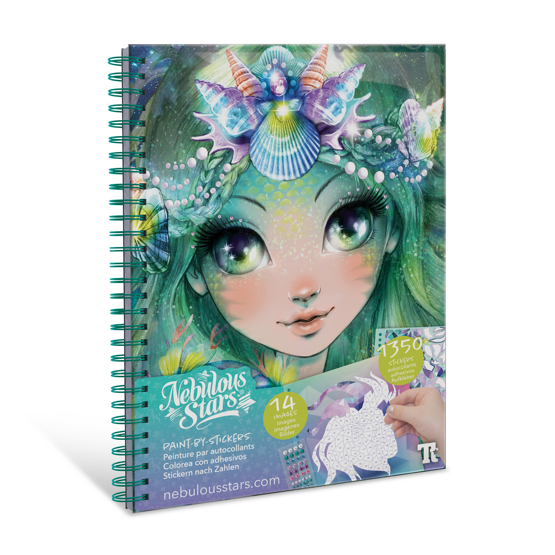 Nebulous Stars Paint-by-Stickers Creative Book | Merchants Homewares