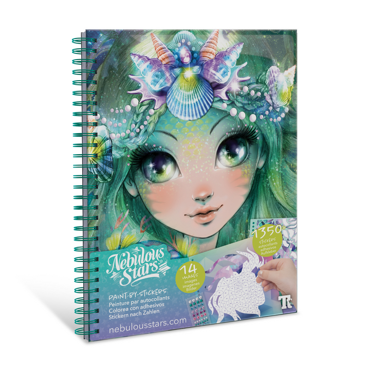 Nebulous Stars Paint-by-Stickers Creative Book | Merchants Homewares