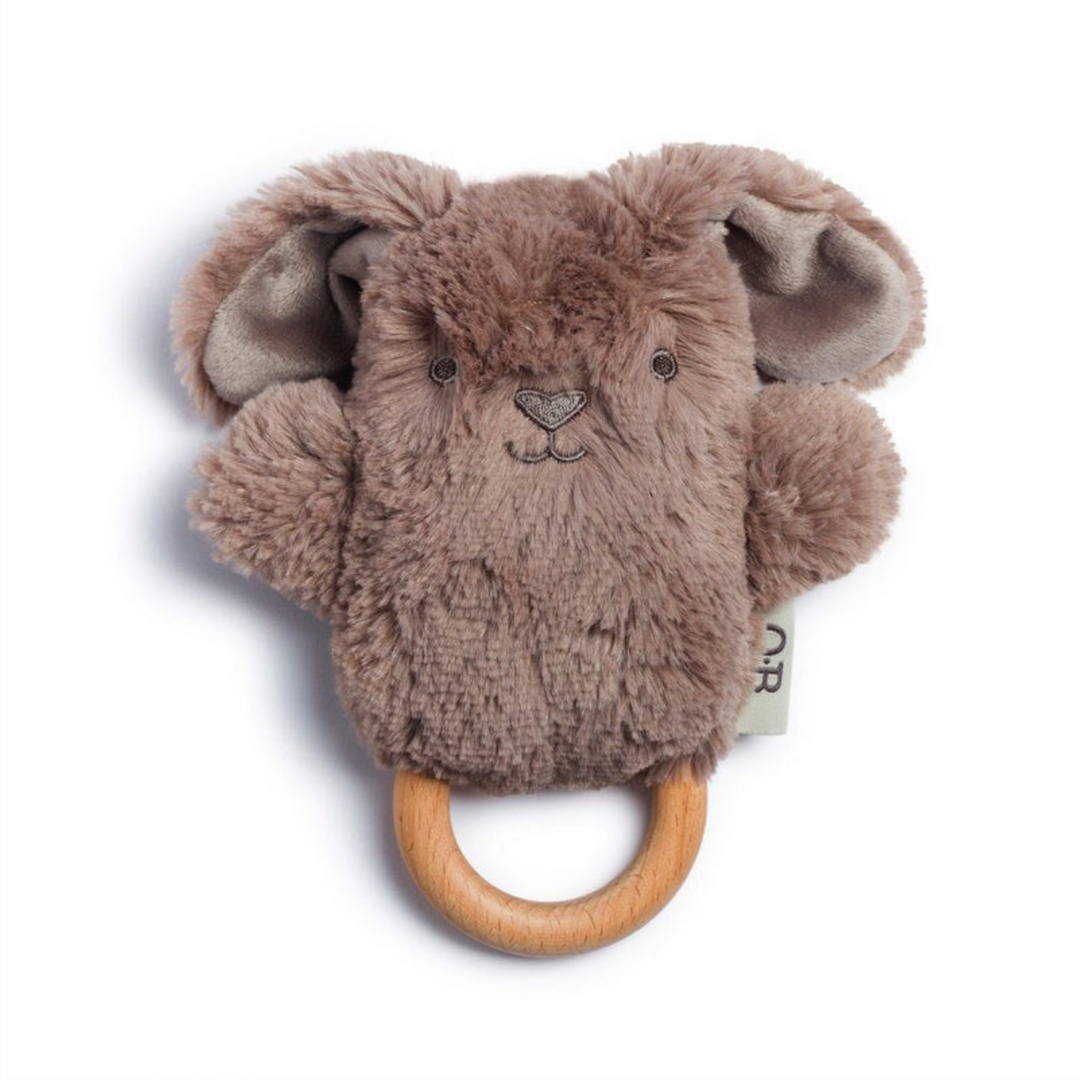 O.B Designs | Byron Bunny Soft Rattle Toy