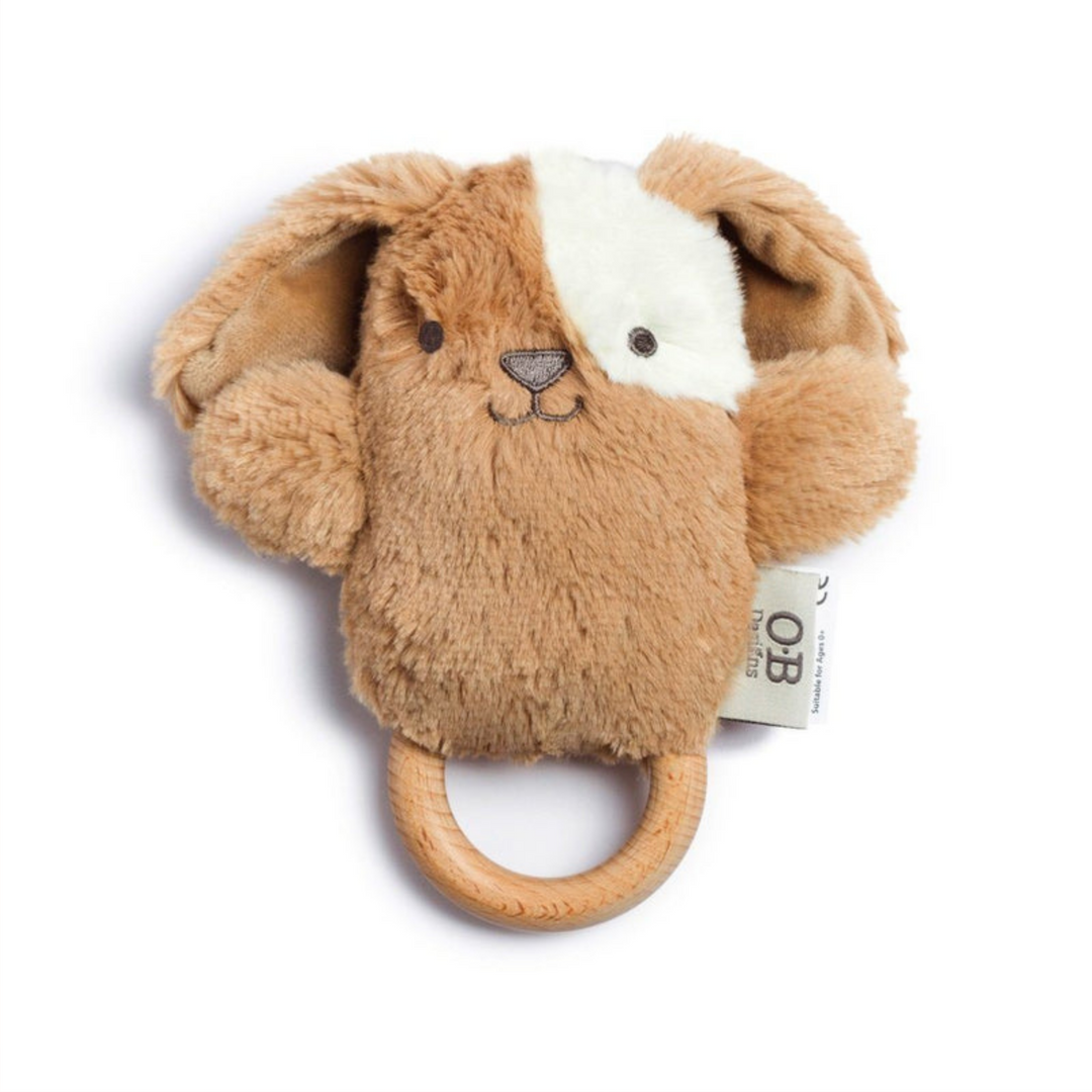O.B Designs | Duke Dog Soft Rattle Toy | Merchant Homewares