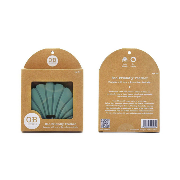 O.B Designs | Shell Ocean Teether  | Merchant Homewares