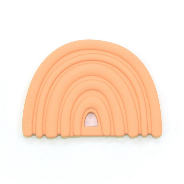 O.B Designs | Silicon Rainbow Teether | Peach | Merchant Homewares