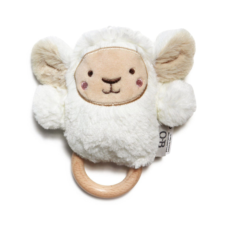 O.B Designs Soft Rattle Toy Lee Lamb | Merchants Homewares