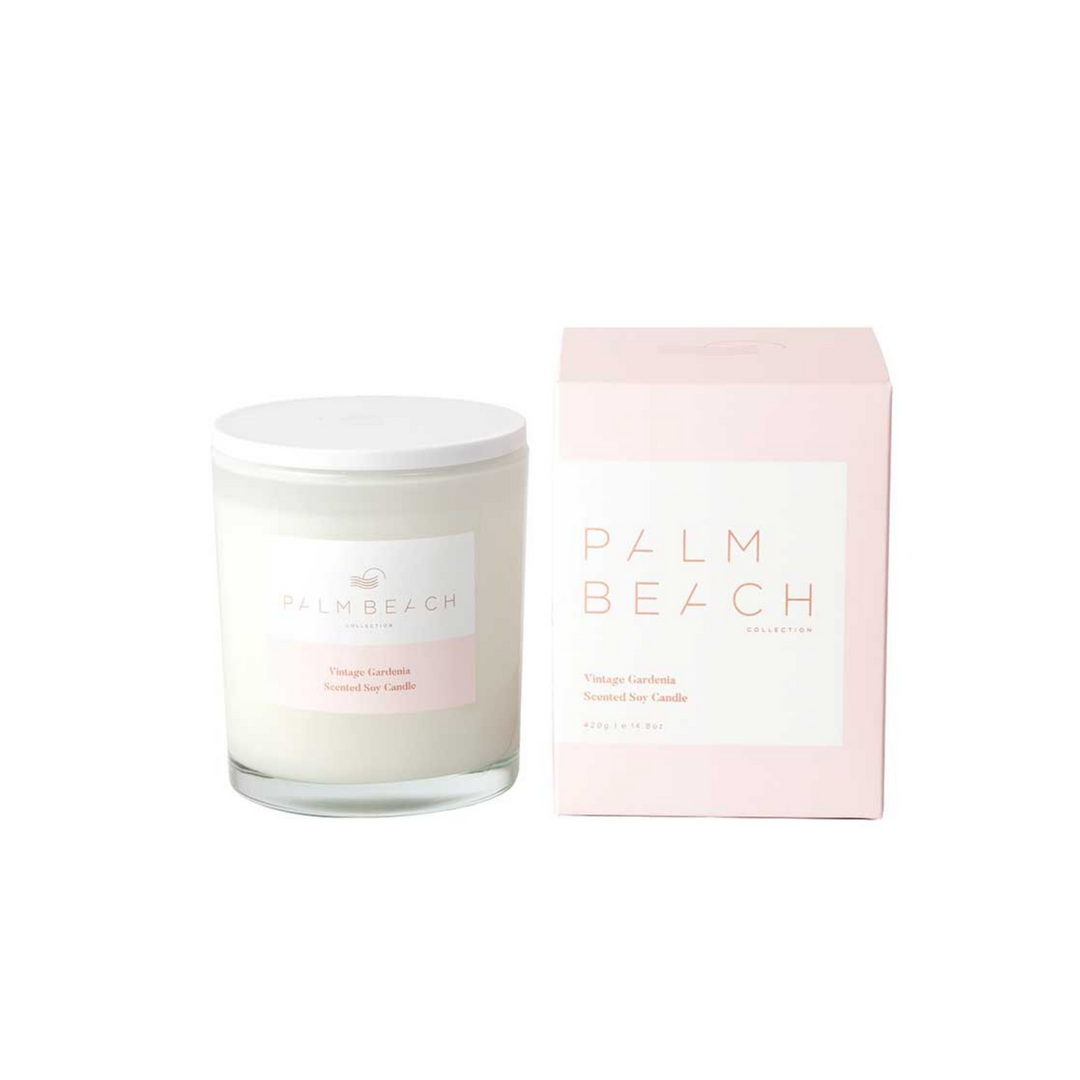 Palm Beach | Vintage Gardenia 420g Scented Soy Candle | Merchant Homewares