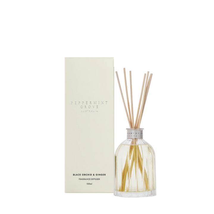 Peppermint Grove Black Orchid & Ginger Diffuser 100ml | Merchants Homewares