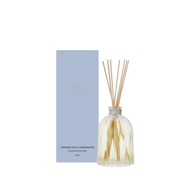 Peppermint Grove Crushed Salt & Cedarwood Diffuser 100ml | Merchants Homewares