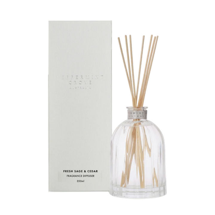 Peppermint Grove Fresh Sage & Cedar Diffuser 350ml | Merchants Homewares