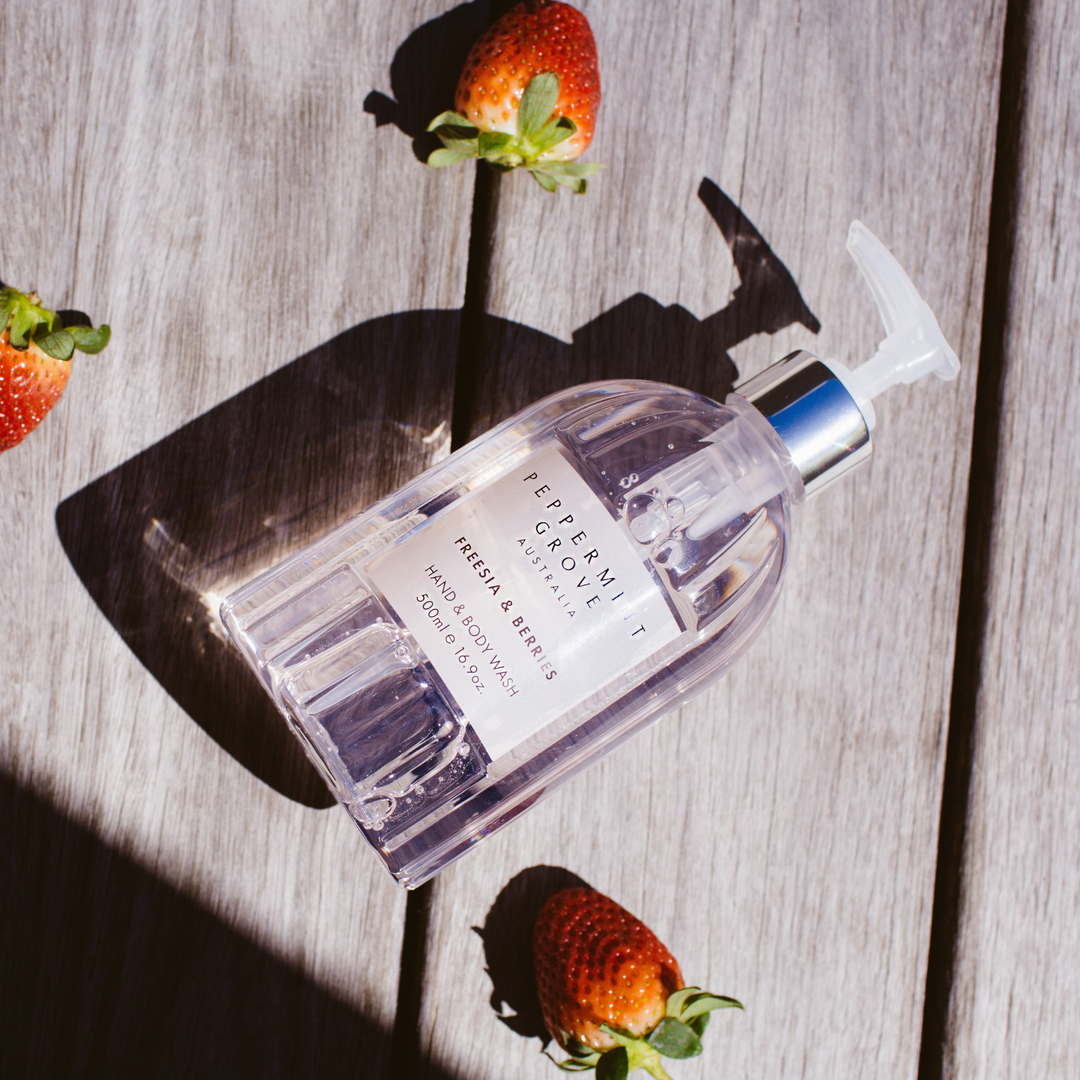 Peppermint Grove Hand and Body Wash Freesia and Berries 500ml Lifestyle | Merchants Homewares