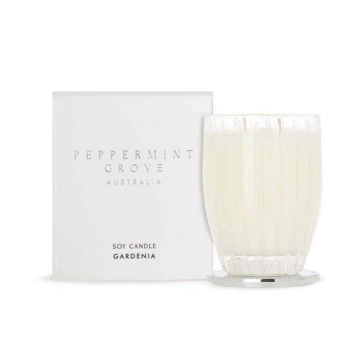Peppermint Grove Large Soy Candle 350g Gardenia | Merchants Homewares