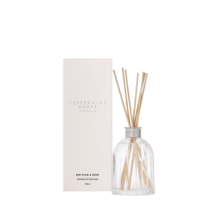 Peppermint Grove Red Plum & Rose Diffuser 100ml | Merchants Homewares