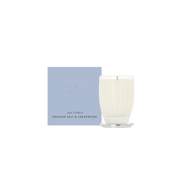 Peppermint Grove Small Soy Candle 60g Crushed Salt & Cedarwood | Merchants Homewares