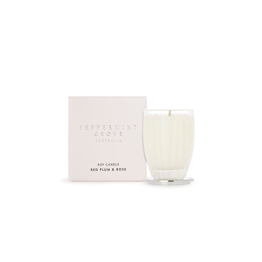 Peppermint Grove Small Soy Candle 60g Red Plum And Rose | Merchants Homewares