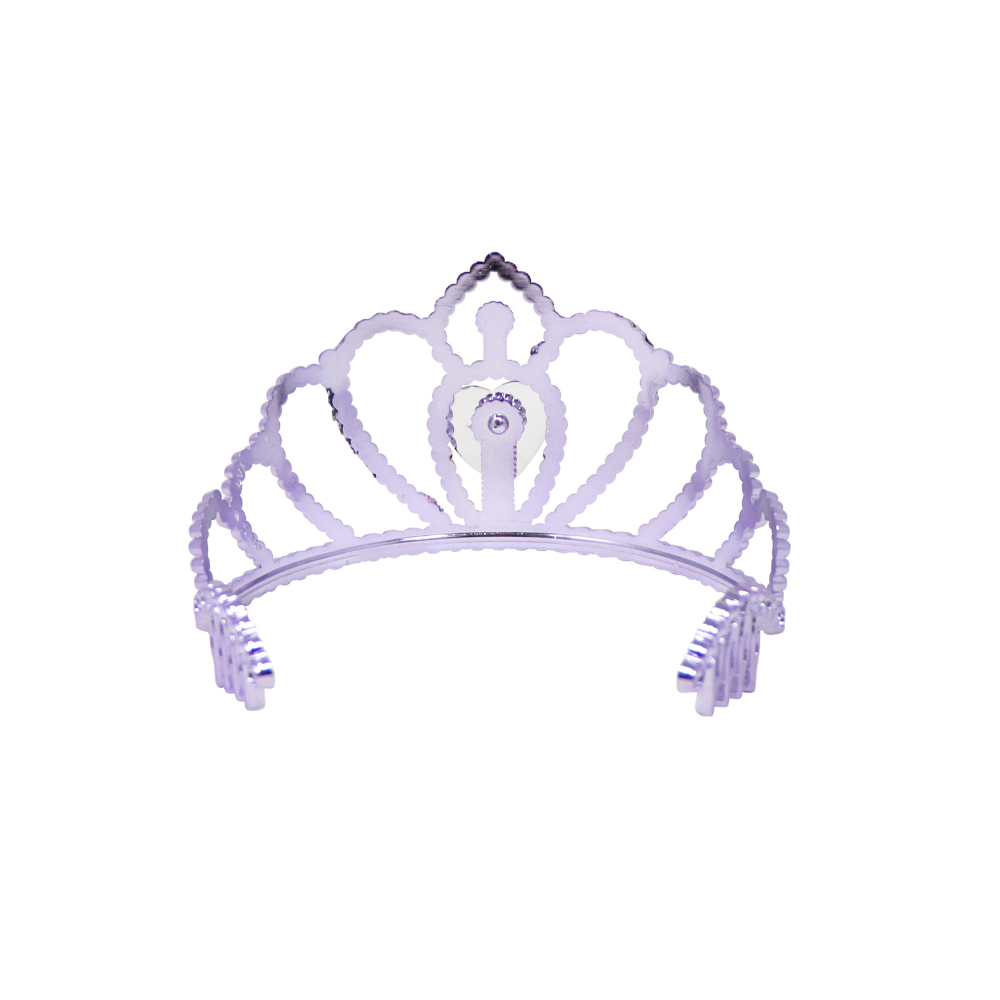 Pink Poppy Princess Violet Crown With Heart Gemstone | Merchants Homewares