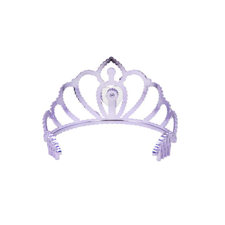 Pink Poppy Princess Violet Crown With Heart Gemstone | Merchants Homewares