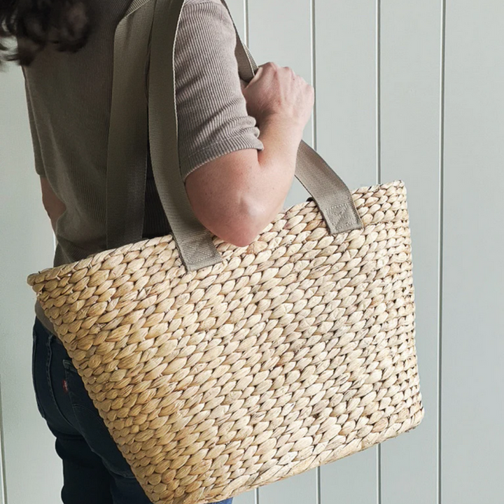 Robert Gordon Jumbo Tote Basket Olive Lifestyle | Merchants Homewares