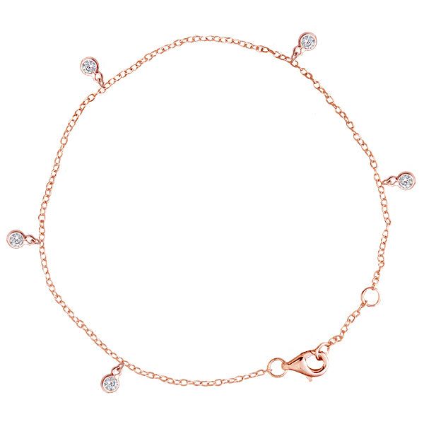 Bianc Bezel Scattered Bracelet Rose gold | Merchants Homewares