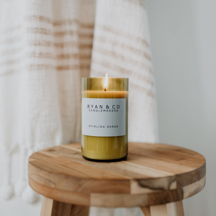 Ryan & Co Great Southern Range Stirling Range Candle 300g Sandalwood, Vetiver, Cinnamon lifestyle | Merchants Homewares