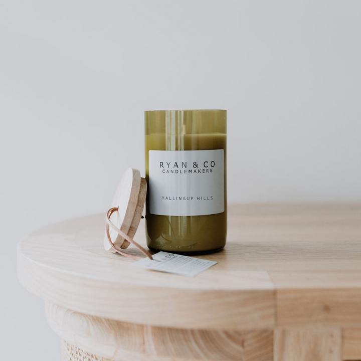 Ryan & Co South West Range Yallingup Hills Candle 300g  Clove, Cinnamon, Sandalwood open | Merchants Homewares