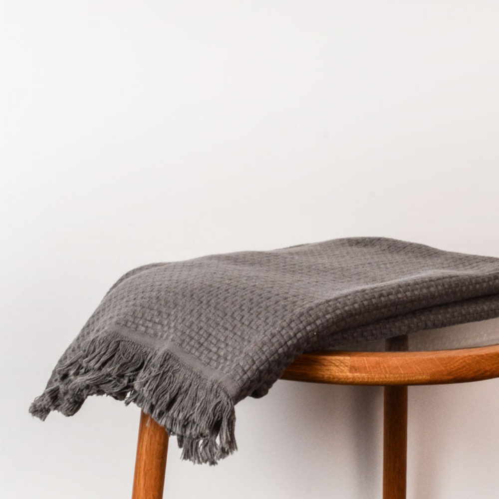 Seven Seas Cape Throw Charcoal | Merchants Homewares
