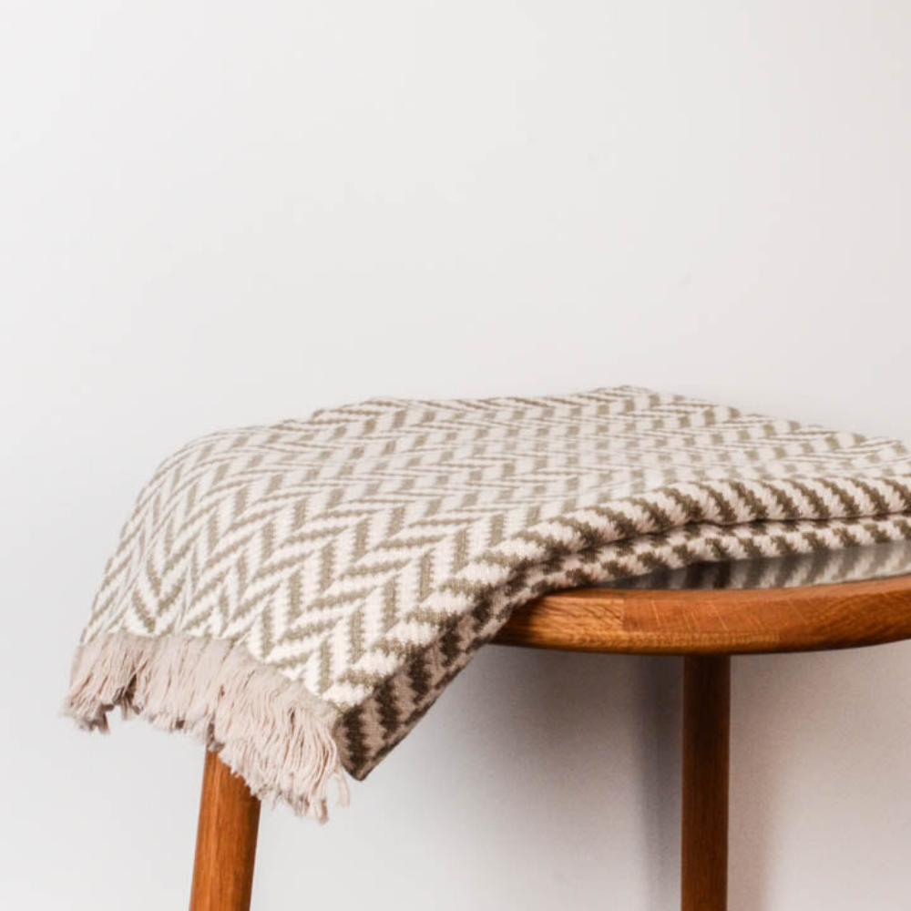 Seven Seas Chloe Throw Army Green | Merchants Homewares