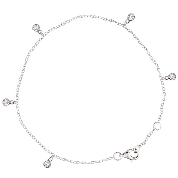 Bianc Bezel Scattered Bracelet Silver | Merchants Homewares