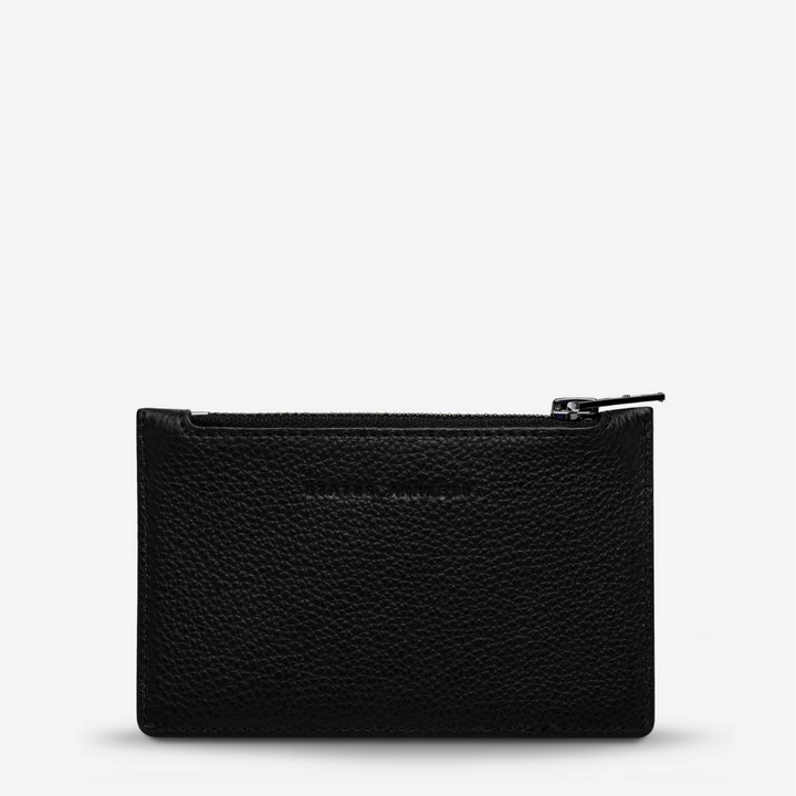 Status Anxiety Avoiding Things Wallet Black Front | Merchants Homewares