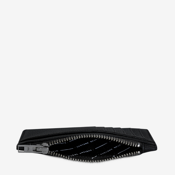 Status Anxiety Avoiding Things Wallet Black Open | Merchants Homewares