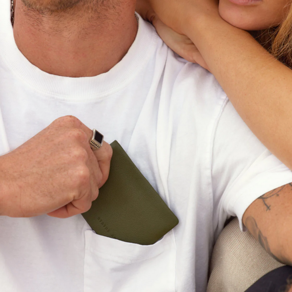 Status Anxiety Jonah Wallet Khaki Lifestyle | Merchants Homewares