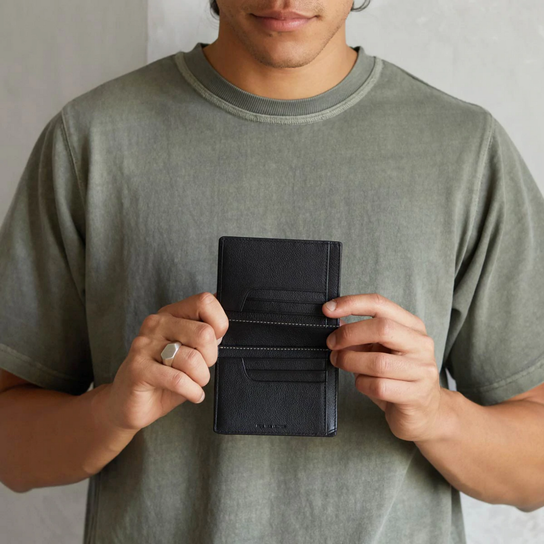 Status Anxiety Nathaniel Wallet Black Lifestyle | Merchants Homewares