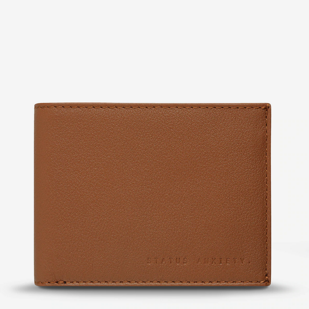 Status Anxiety Noah Wallet Camel Front | Merchants Homewares