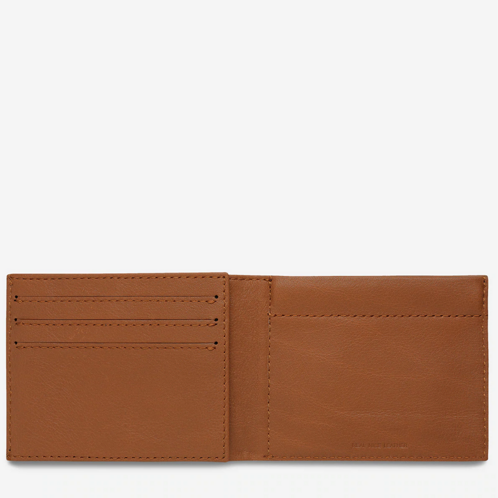 Status Anxiety Noah Wallet Camel Open | Merchants Homewares