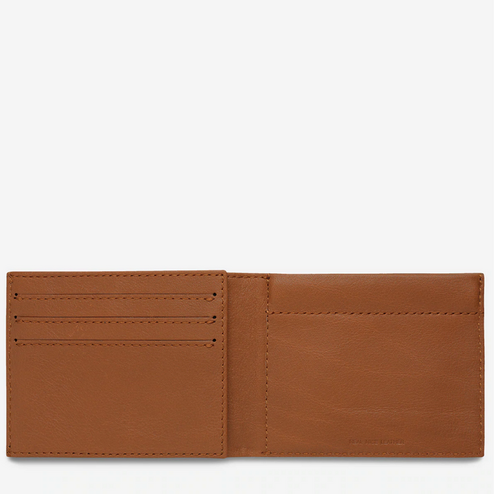 Status Anxiety Noah Wallet Camel Open | Merchants Homewares