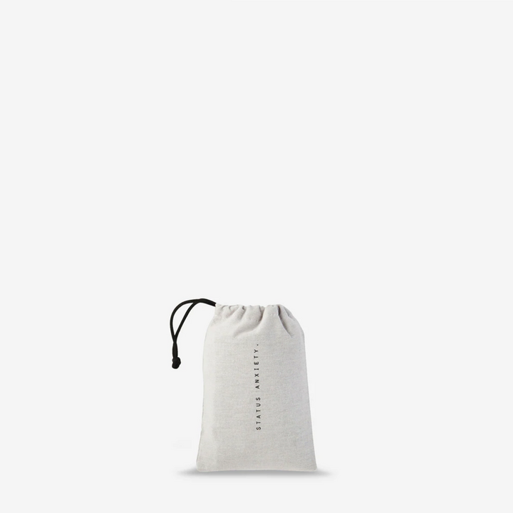 Status Anxiety Together For Now Wallet Black Drawstring Bag | Merchants Homewares