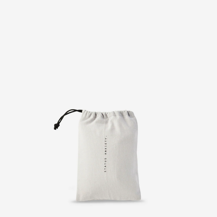 Status Anxiety Volatile Purse Black Drawstring Bag | Merchants Homewares