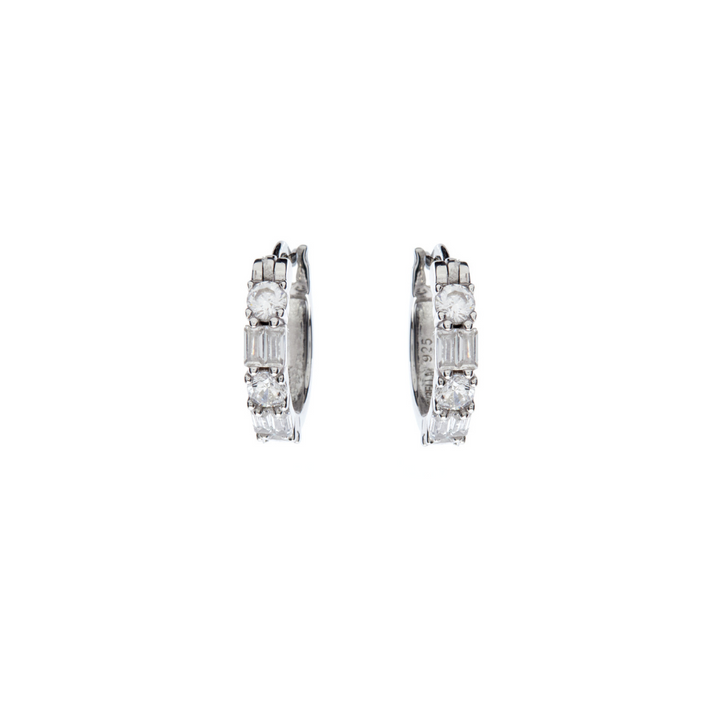 Sybella Jewellery Amore Silver CZ Hoops | Merchants Homewares